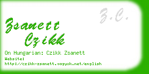 zsanett czikk business card